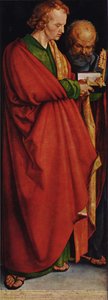 Die vier Apostel, linkes Flügelbild - Hl. Johannes und Hl. Petrus