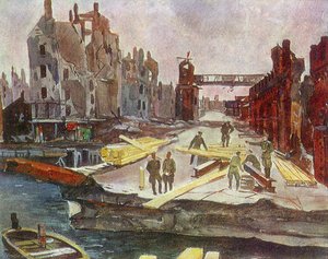 Berlin. Building Bridges — Aleksandr Deyneka, Socialist Realism