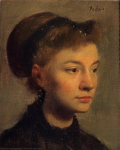 Cabeza De Una Joven — Hilaire-germain-edgar Degas