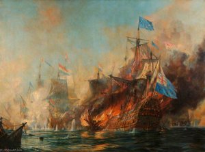 The Battle Of Sole Bay, 28 May 1672 — Harold Wyllie