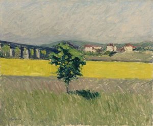 Meadow Bridge At Argenteuil — Gustave Caillebotte