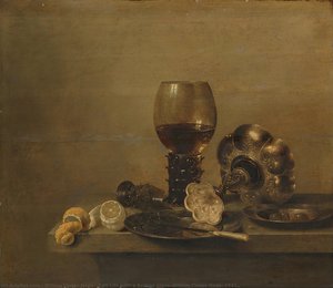 Still Life with a Broken Glass, Willem Claesz Heda, 1642