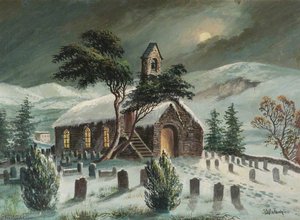 Llanychaiarn Church Near Aberystwyth — Alfred Worthington