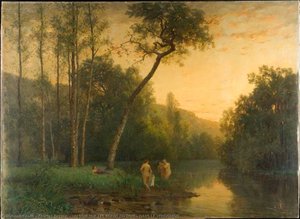 UN SOIR SUR LES BORDS DU LOIR, DANS LE VENDOMOIS