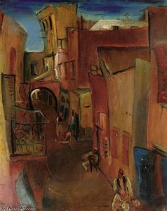 Street Scene — Boris Dmitrievich Grigoriev