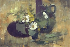 Flower - Study In Green And Yellow — Edward Seago