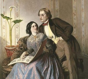 A Fashionable Couple — Edmund Blair Leighton