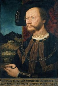 Portrait Of Count Johann Ii, Count Of Montfort And Rothenfels — Bernhard Strigel