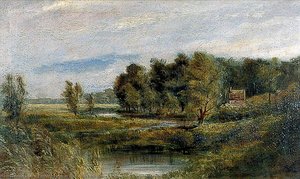 Back River, Norwich (view At Hellesdon) — Edward Thomas Daniell, Norwich School