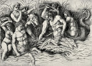 Die Schlacht Der Meeresgötter — Andrea Mantegna, Renaissance