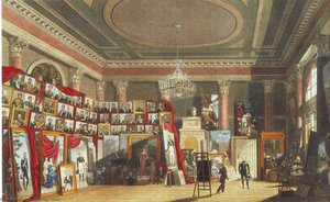 Alexander I In Dawe's Workshop In The Winter Palace — George Dawe