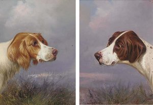 A Pointer On The Scent; And A Pointer In A Landscape — Colin Graeme Roe