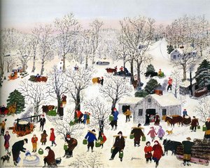 Sugaring Off — Grandma Moses