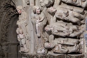 Detail Of The Elders, Central Arch, Portico Of Glory — Master Mateo