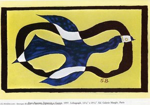 A Bird Passing Through A Cloud — Georges Braque, Cubism
