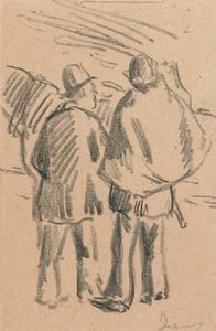 Two Horse Dealers — Maximilien Luce