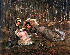 Reading In The Forest — Eva Gonzalès