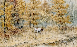 Fall Woodcock Shooting — Arthur Burdett Frost