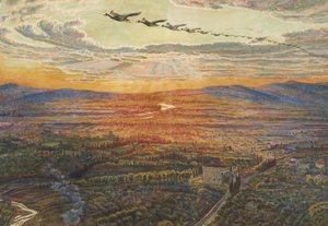 Sunset In The Val D’arno — William Holman Hunt