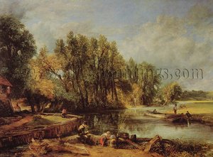 Stratford Mill — John Constable, Romantic Landscape Romantic Landscape