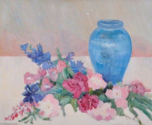 Still Life, Blue Vase