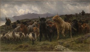Highland Raid — Rosa Bonheur, Contemporary Realism