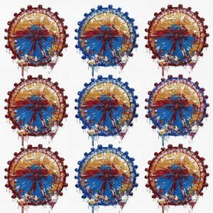 Celestial Orbits In Ultramarine And Ochre: A Rhythmic Study Of Gravity And Form — Julien Vasseur