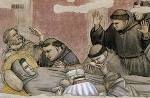 Scenes From The Life Of Saint Francis: 4. Death And Ascension Of St Francis (detail) (10) — Giotto Di Bondone, Early Renaissance