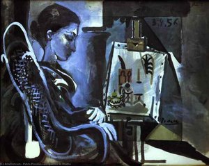 Jacqueline In Studio — Pablo Picasso, Cubism