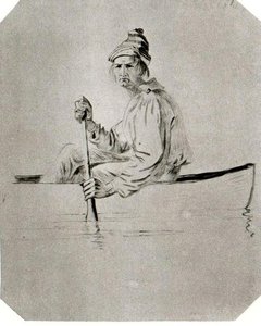 Study Of The Fur Trader — George Caleb Bingham