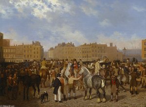 Old Smithfield Market — Jacques Laurent Agasse