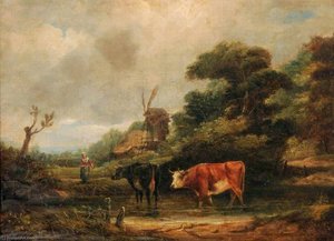 Landscape With Cattle — William Henry Crome