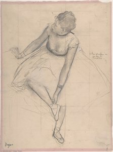 Tänzerin Bei Der Anfassung Ihrer Pantoffeln 1 — Hilaire-germain-edgar Degas
