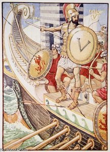He Became A Target For Every Arrow — Walter Crane