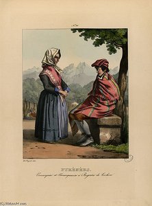 Venasquai And Venasquaise Bagnère To Luchon — Edouard Pingret