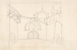 Sketch For ''and We Bring The Light'' From ''sancta'' — Nicholas Roerich