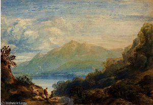 Skiddaw From Derwentwater — Anthony Vandyke Copley Fielding