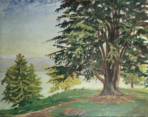 A Large Tree By Lake Como — Winston Spencer Churchill