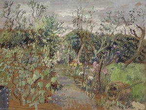 Cottage Garden — Enslin Du Plessis, Impressionism