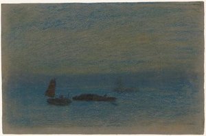 Boats At Night — Arthur B. Davies