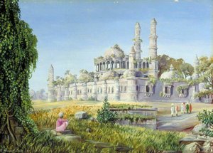 A Ruined Mosque At Champaneer — Marianne North