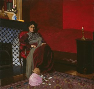 Madame Vallotton And Her Niece, Germaine Aghion — Félix Vallotton, Nabis Art Movement