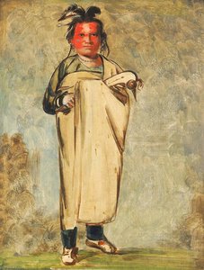 Káw Kaw Ne Chóo A, A Brave — George Catlin