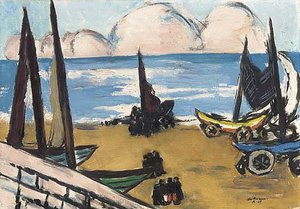 Boats On The Beach — Макс Бекманн