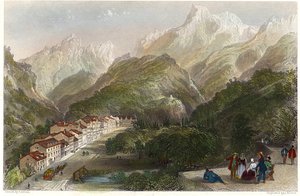 Eaux-bonnes, Pyrénées Atlantiques — Thomas Allom