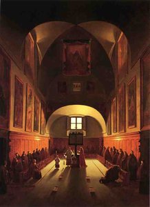 The Interior Of The Capuchin Chapel In The Piazza Barberini (after Francois Marius Granet) — Thomas Sully