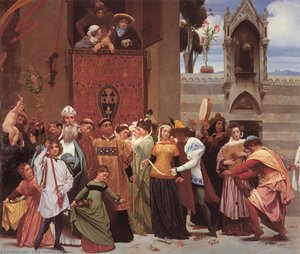 Cimabue's Celebrated Madonna (detail Left) — Sir Frederic Lord Leighton