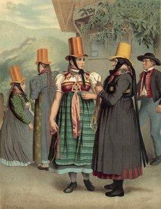 German Costume Baden Prechthhal — Albert Kretschmer