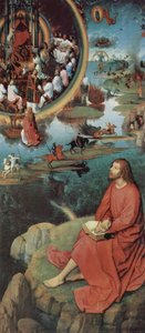 Triptych of the Mystical Marriage of St. Catherine of Alexandria, right wing: Scene of St. John the Evangelist in Patmos