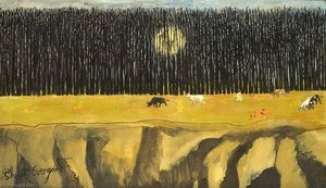 Sun Behind A Wood — Philip Evergood
